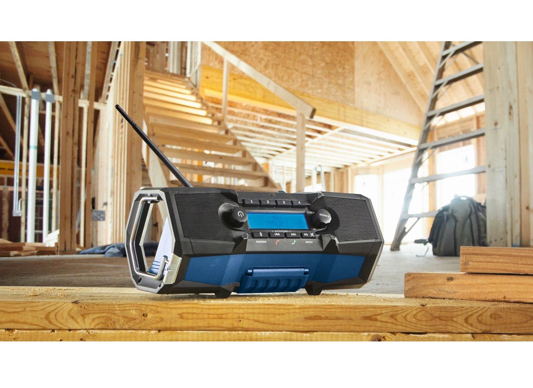 Radio de chantier compacte 18 V avec Bluetooth® 5.0