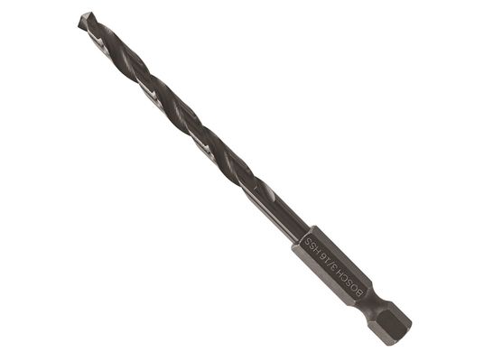 3/16 In. Impact Tough™ Black Oxide Drill Bit