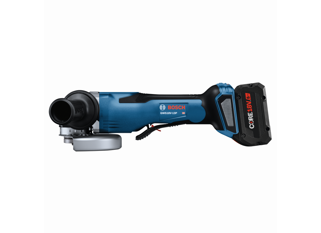 PROFACTOR™ 18V 5 – 6 In. Angle Grinder with Paddle Switch with (1) CORE18V® 8 Ah High Power Battery