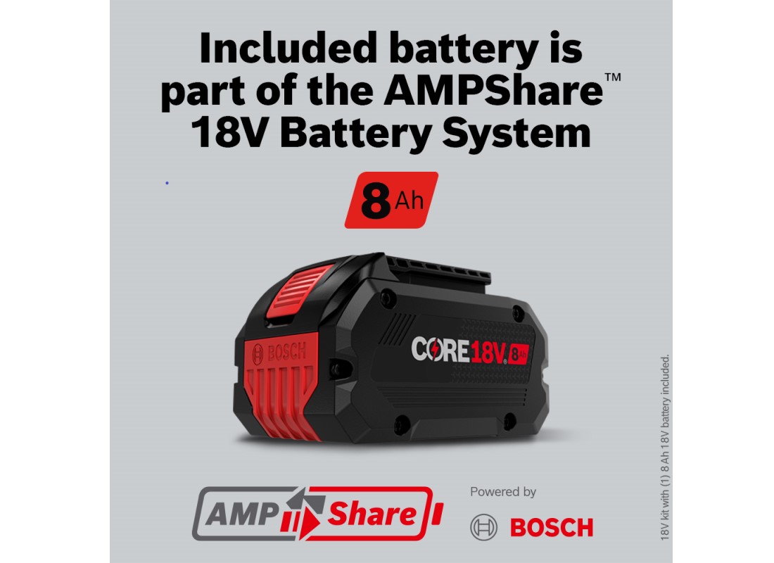 PROFACTOR™ 18V 12 In. Dual-Bevel Slide Miter Saw Kit with (1) CORE18V® 8 Ah High Power Battery