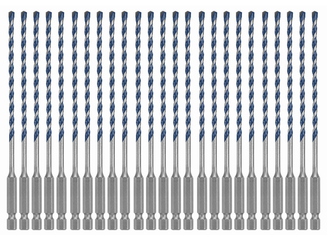 25 pc. 5/32 In. x 6 In. BlueGranite Turbo™ Carbide Hammer Drill Bits