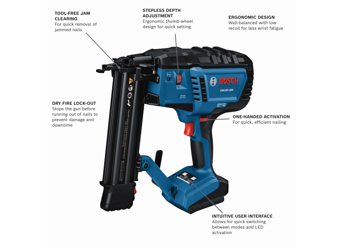 18V Brushless 18-Gauge Brad Nailer (Bare Tool)