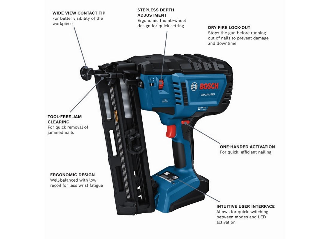 18V Brushless 16-Gauge Angled Finish Nailer (Bare Tool)