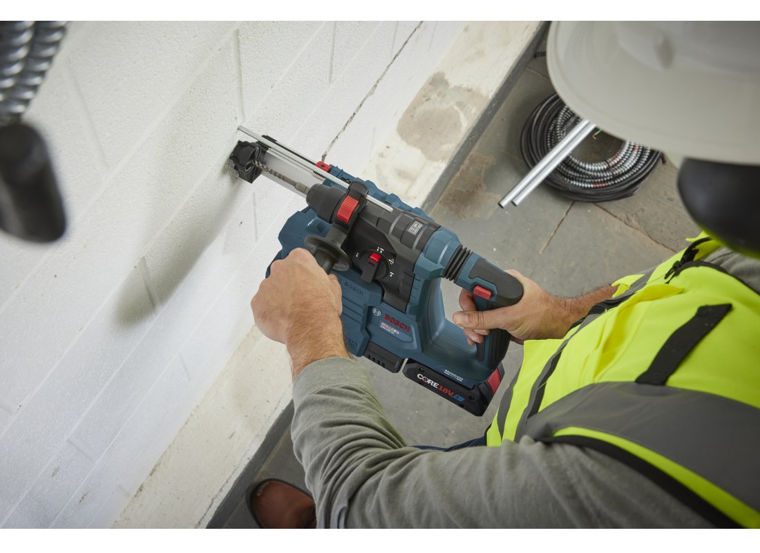 18V Brushless SDS-plus® Bulldog™ ¾ In. Rotary Hammer Kit with (2) CORE18V® 4 Ah Advanced Power Batteries