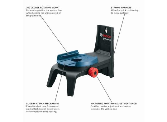 Attache rotative magnétique avec ajustement avancé