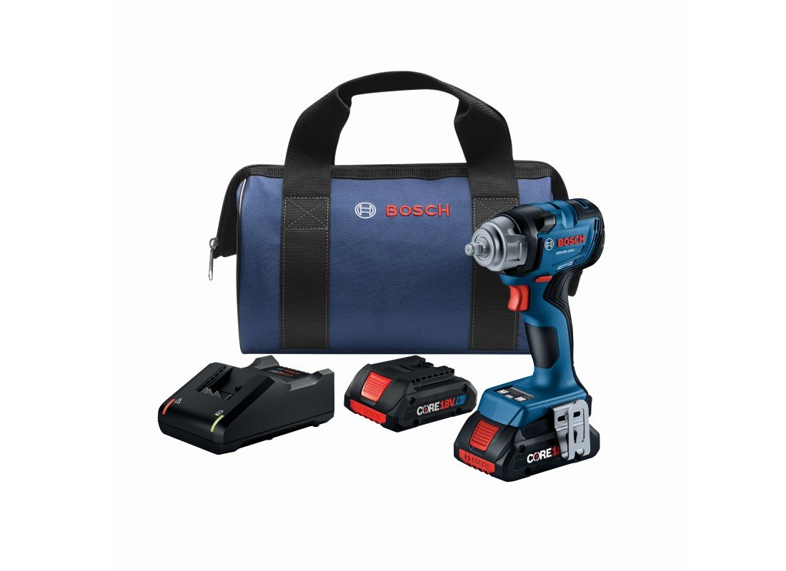 18V 3/8 In. Impact Wrench with Friction Ring with (2) CORE18V® 4 Ah Advanced Power Batteries