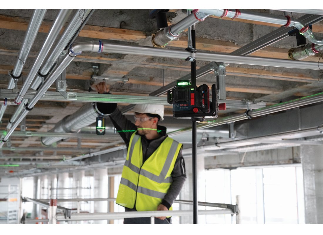 18V 360º Connected Green-Beam Three-Plane Leveling and Alignment Laser with (1) 4 Ah Battery