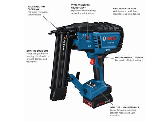 18V Brushless 18-Gauge Brad Nailer Kit with (1) 2 Ah Standard Power Battery