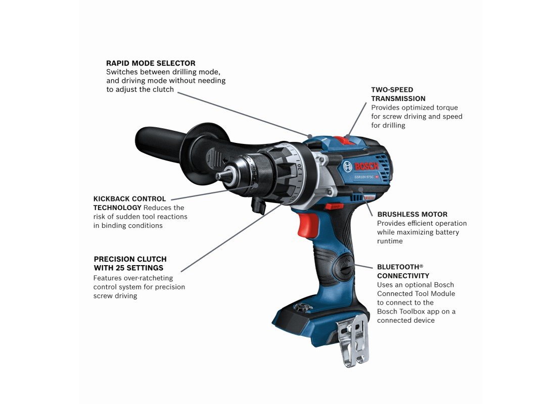 18V Brushless Connected-Ready 1/2 In. Drill/Driver (Bare Tool)