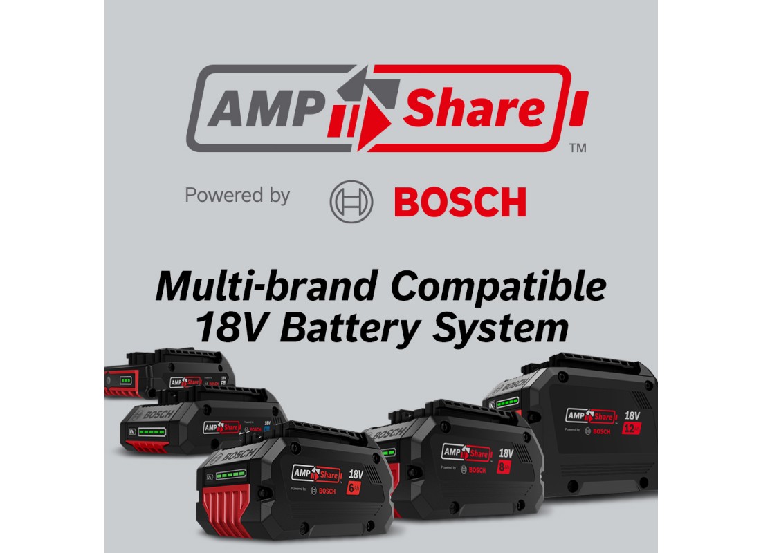 Ensemble agrafeuse à couronne étroite 18V Bosch incliné calibre 18 sans balais avec (1) batterie Standard Power de 2 Ah