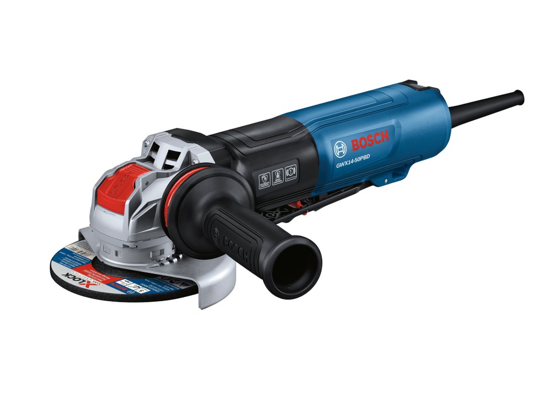 5 In. X-LOCK Angle Grinder with Brake and No Lock-On Paddle Switch