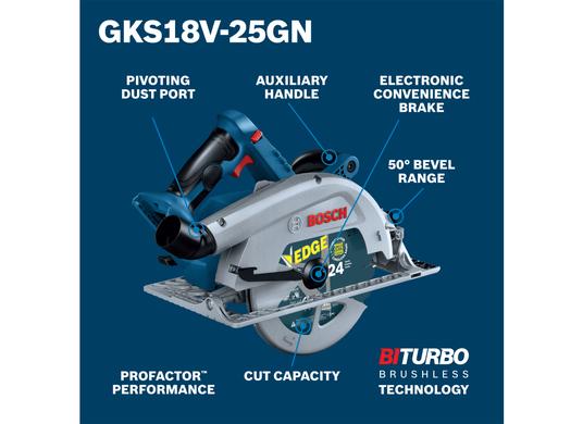 Scie circulaire avec poignée arrière 18 V PROFACTOR™ de 7 ¼ po (outil seul)