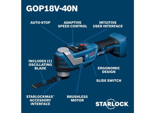 18V Brushless StarlockMax® Oscillating Tool