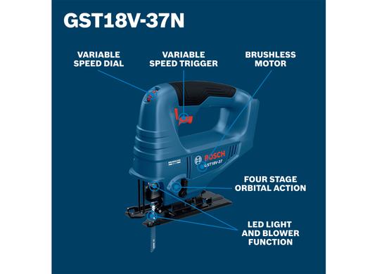 18V Brushless Top-Handle Jig Saw (Bare Tool)