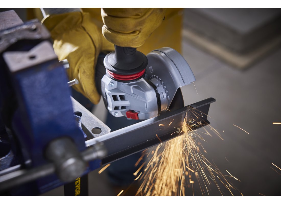 5 In. Angle Grinder with Lock-On Paddle Switch