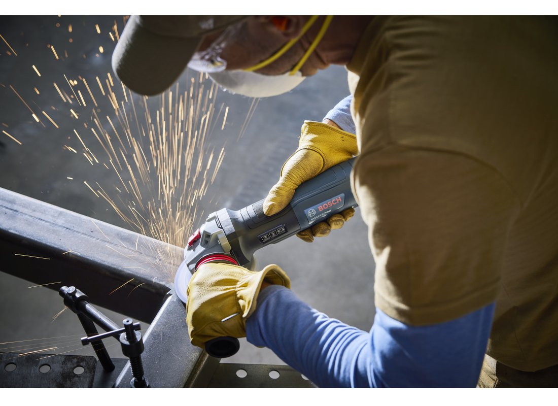 5 In. Angle Grinder with Brake and No Lock-On Paddle Switch