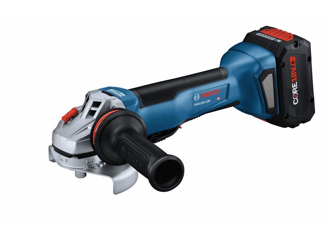 18V Brushless 4-1/2 – 5 In. Angle Grinder Kit with No Lock-On Paddle Switch and (1) CORE18V® 8 Ah High Power Battery