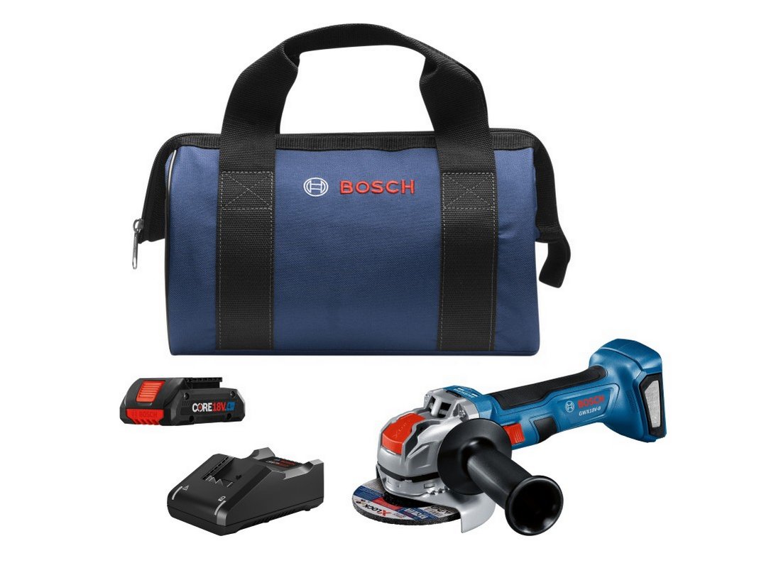 18V X-LOCK Brushless 4-1/2 In. Angle Grinder Kit with (1) CORE18V® 4 Ah Advanced Power Battery