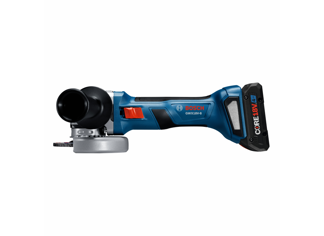 18V X-LOCK Brushless 4-1/2 In. Angle Grinder Kit with (1) CORE18V® 4 Ah Advanced Power Battery