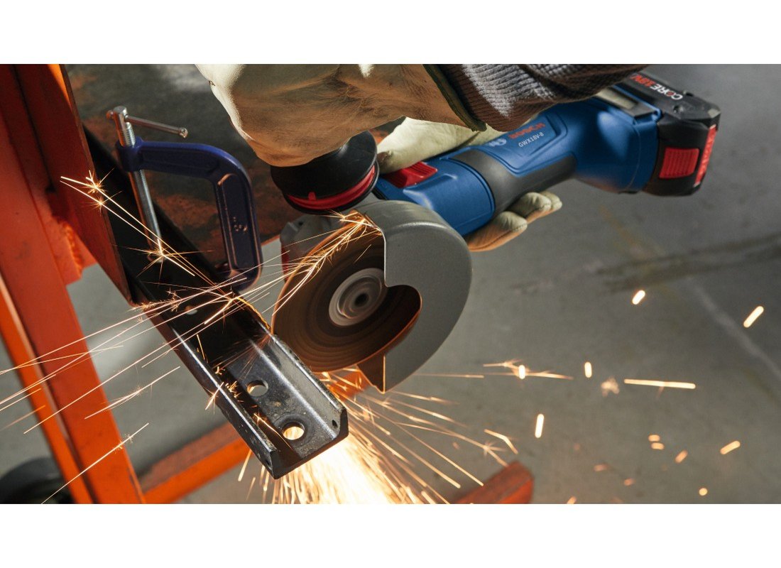 18V X-LOCK Brushless 4-1/2 In. Angle Grinder Kit with (1) CORE18V® 4 Ah Advanced Power Battery