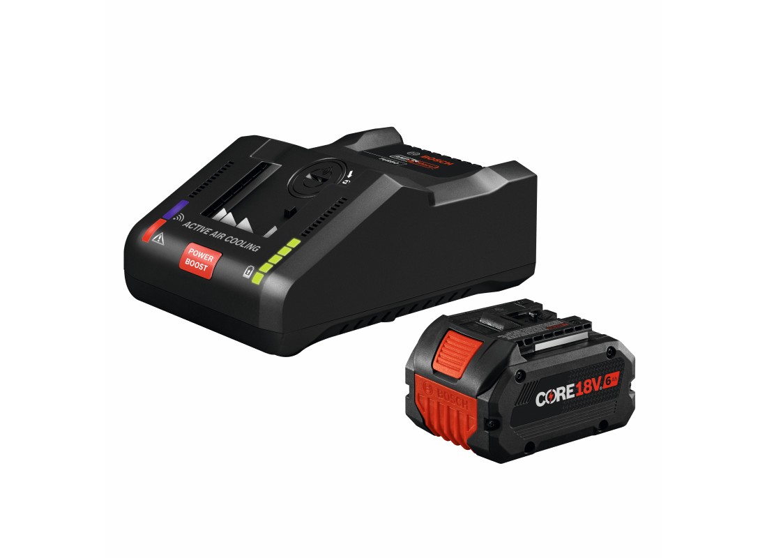 Kit de départ 18V avec (1) batterie High Power CORE18V® 6 Ah et (1) chargeur turbo 18V de 16 A