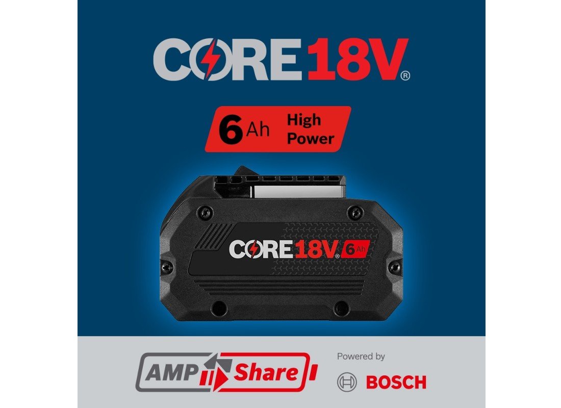 Kit de départ 18V avec (2) batteries haute puissance CORE18V® 6 Ah et (1) chargeur rapide 18V