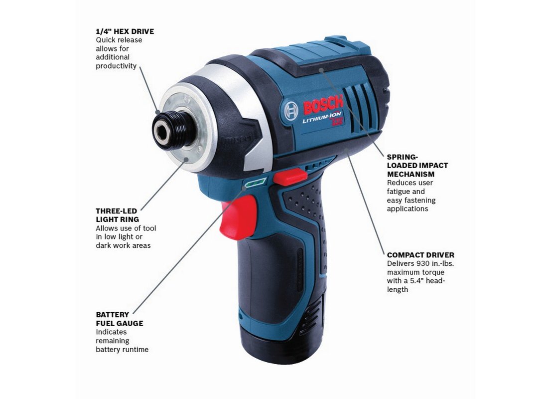 12V Max 1/4 In. Hex Impact Driver (Bare Tool)