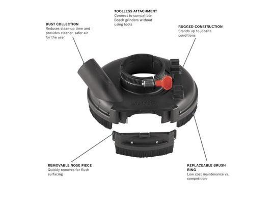 7 In. Angle Grinder Concrete Surfacing Attachment