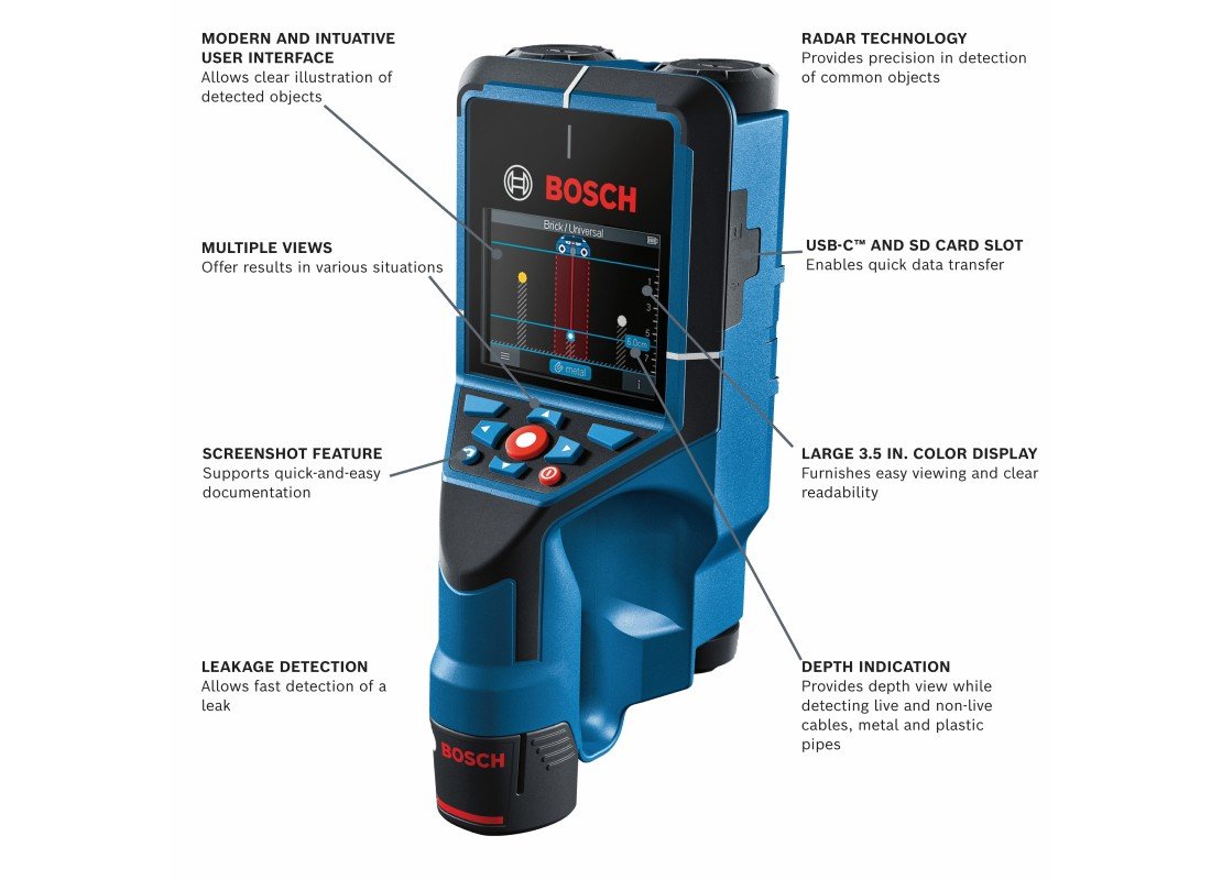 Scanner de murs/sols 12V Max avec radar