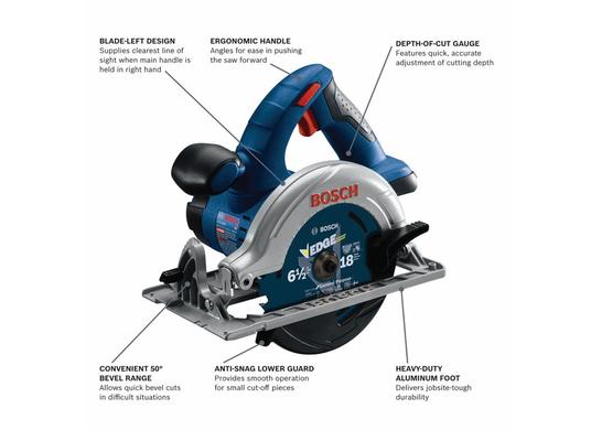 18V 6-1/2 In. Blade-Left Circular Saw (Bare Tool)