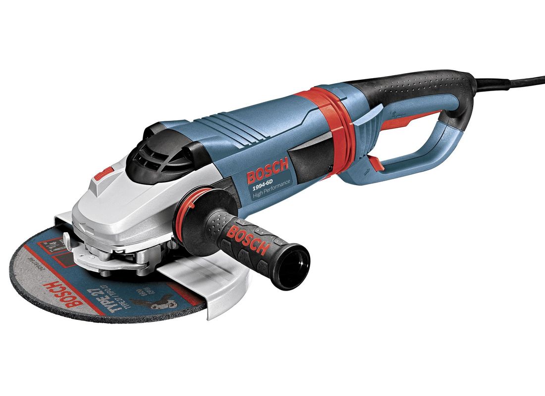 9 In. 15 A High Performance Large Angle Grinder with No Lock-On Switch Bosch 1994-6D