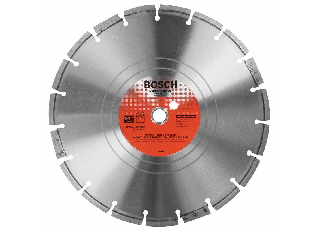 14 In. Premium Segmented Rim Diamond Blade for Soft Materials Bosch DB1465