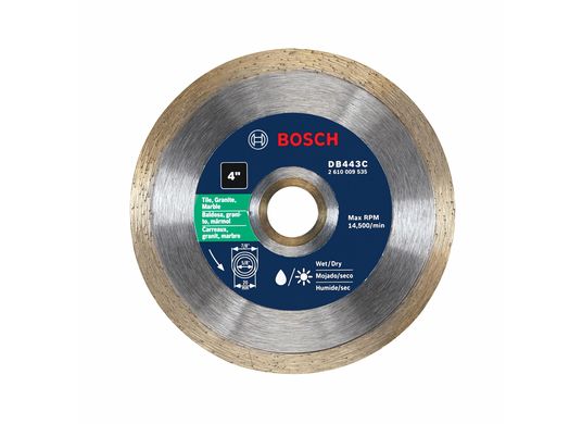 4 In. Premium Continuous Rim Diamond Blade for Clean Cuts