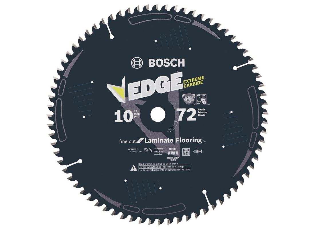 10 In. 72 Tooth Edge Circular Saw Blade for Laminate Bosch DCB1072