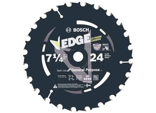 25 pc. 7-1/4 In. 24 Tooth Edge Circular Saw Blades for Framing