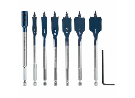 6 pc. Daredevil™ Standard Spade Bit Set Includes Extension