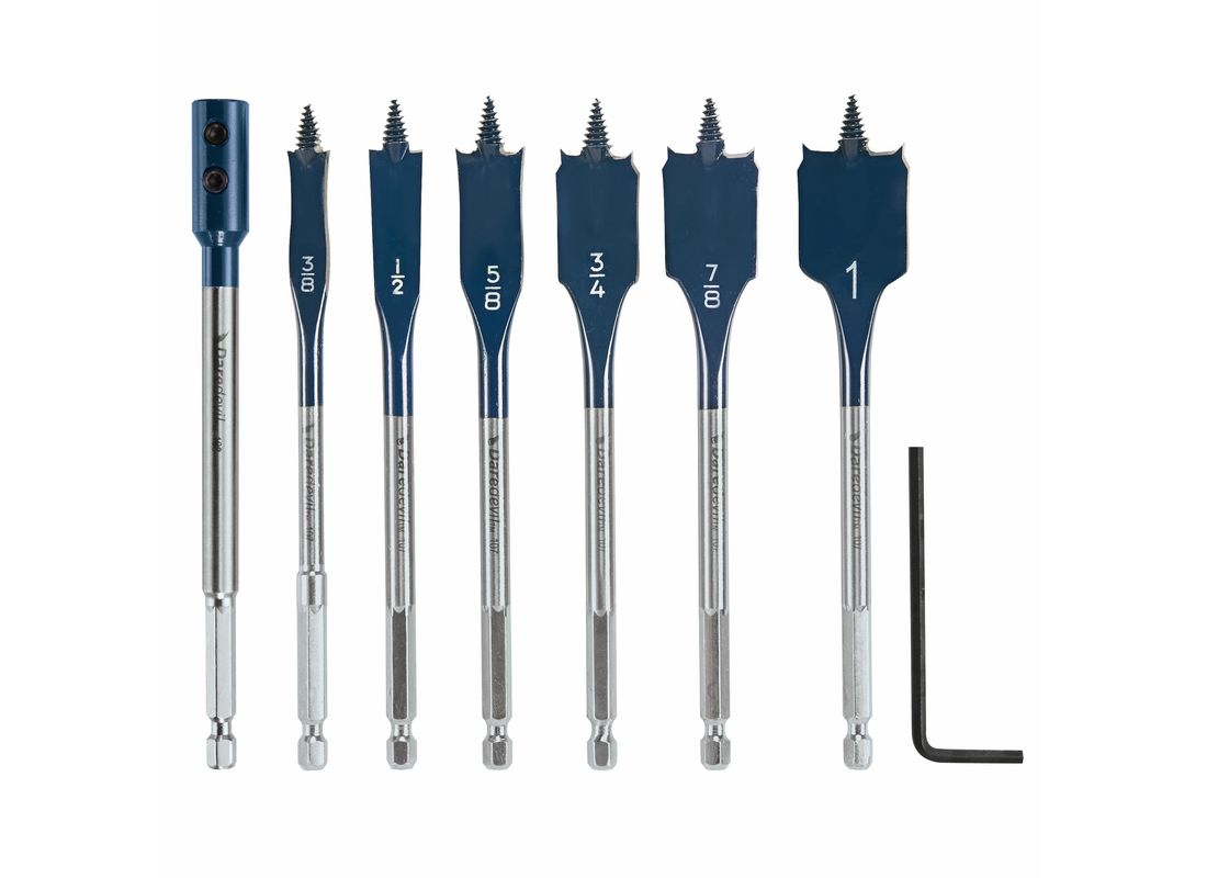 6 pc. Daredevil™ Standard Spade Bit Set Includes Extension Bosch DSB5005