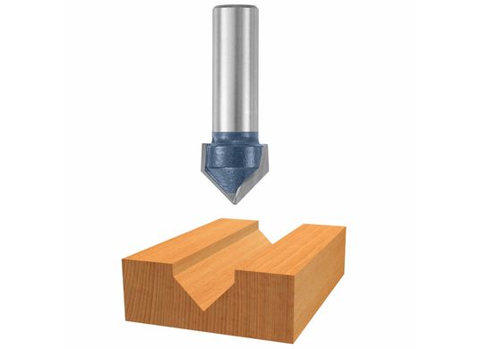 90° x 5/8 In. Carbide Tipped V-Groove Bit