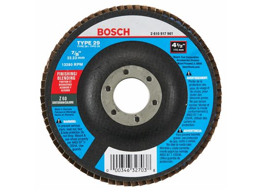 4-1/2 In. 7/8 In. Arbor Type 29 60 Grit Blending/Grinding Abrasive Wheel