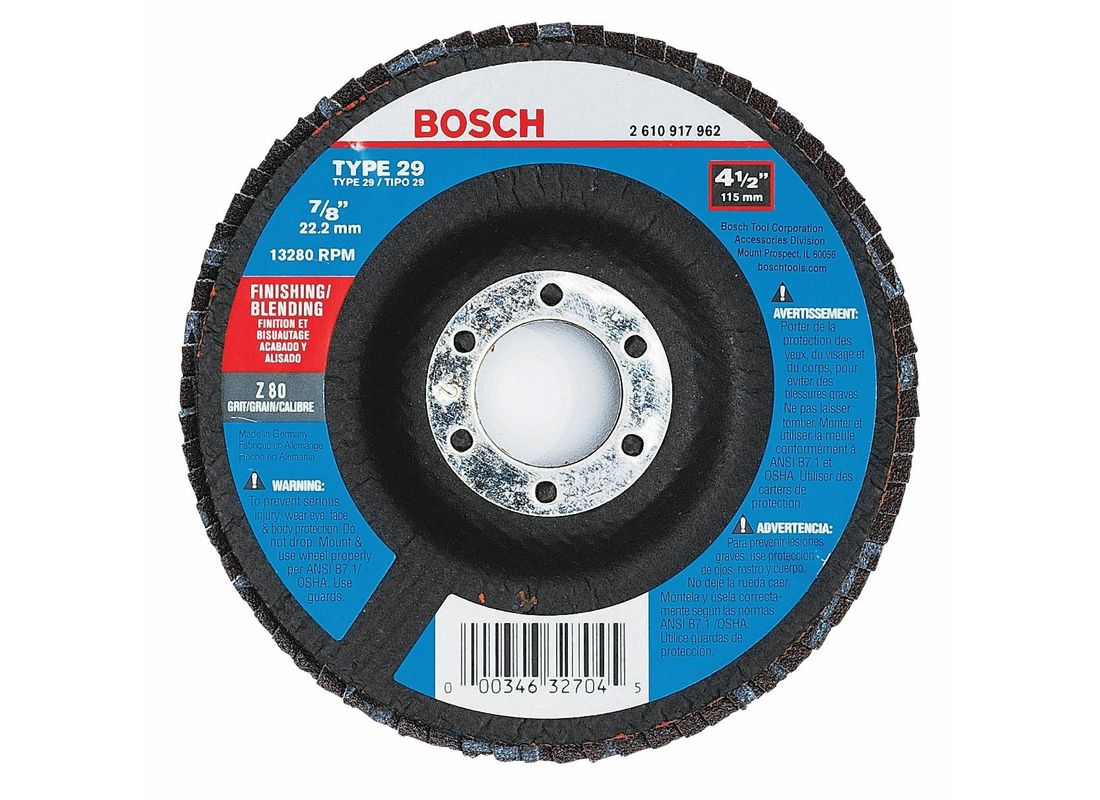 4-1/2 In. 7/8 In. Arbor Type 29 80 Grit Blending/Grinding Abrasive Wheel Bosch FD2945080