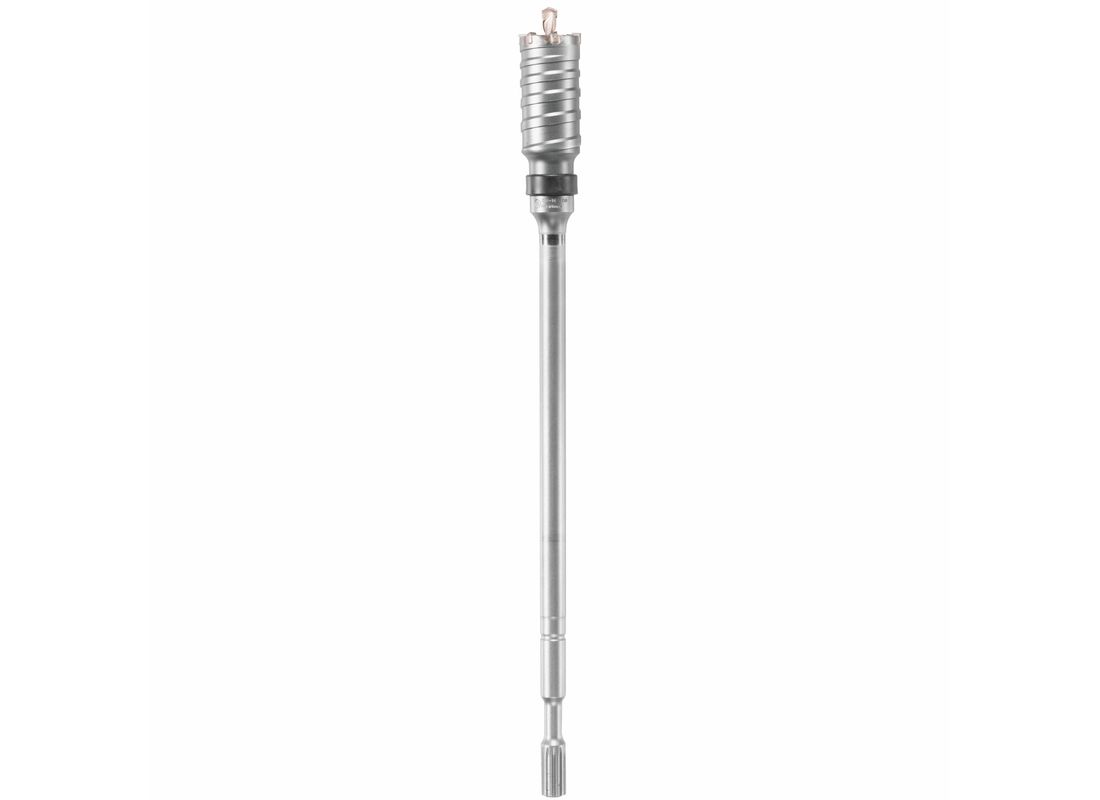 Couronne-trépan à nervures de conception ondulée de 1-3/4 po x 22 po pour marteau perforateur Bosch HC8006