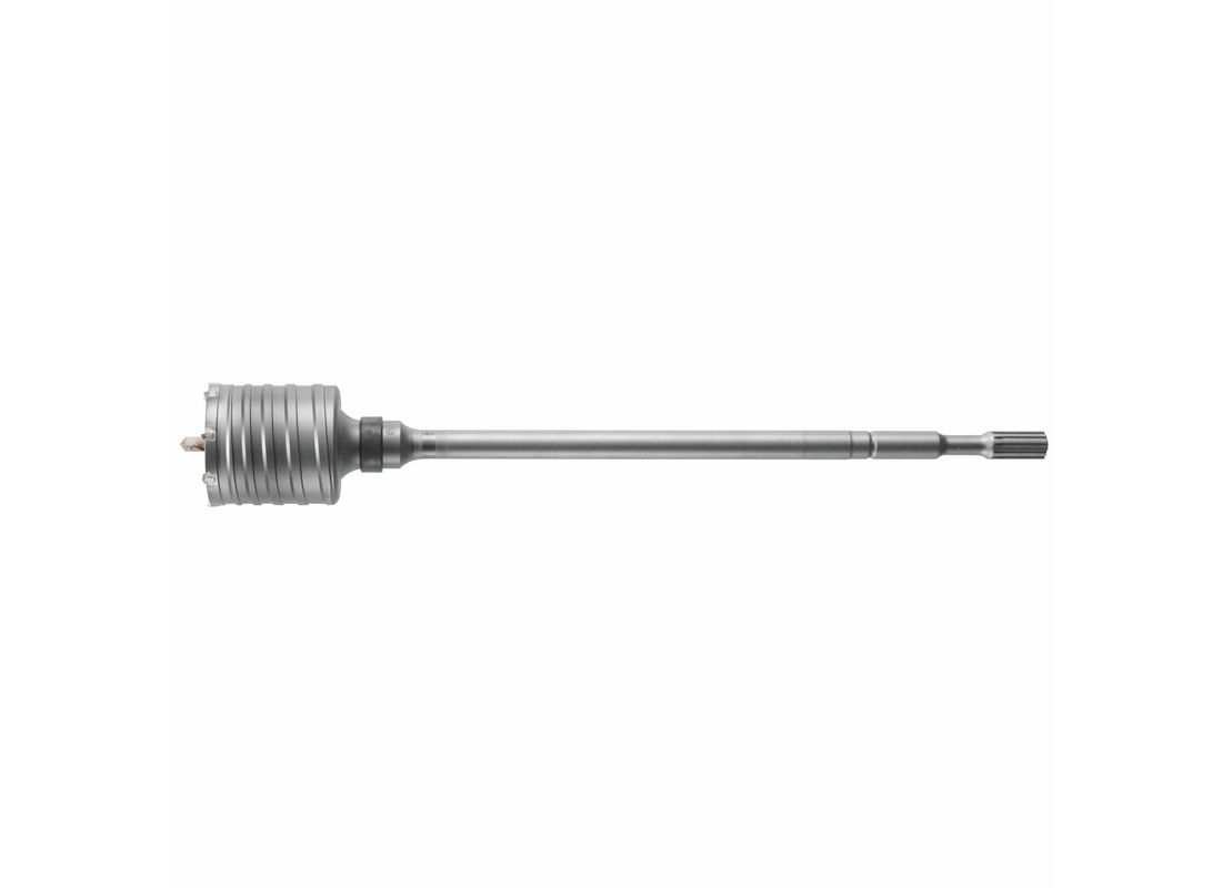 Couronne-trépan à nervures de conception ondulée de 2-1/4 po x 22 po pour marteau perforateur Bosch HC8017