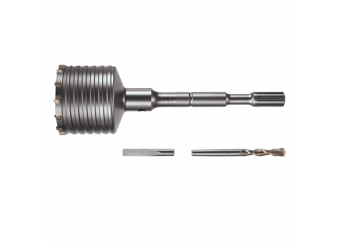 Couronne-trépan à nervures de conception ondulée de 3-9/16 po x 12 po pour marteau perforateur Bosch HC8040