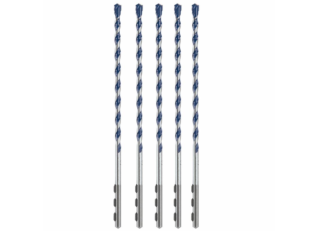 5 Pieces 3/16 In. x 6 In. BlueGranite™ Turbo Carbide Hammer Drill Bits Bosch HCBG0405T