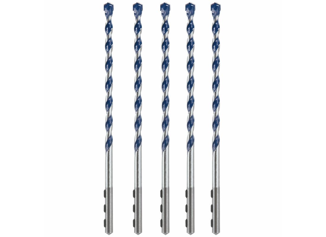 5 Pieces 1/4 In. x 6 In. BlueGranite™ Turbo Carbide Hammer Drill Bits Bosch HCBG0605T