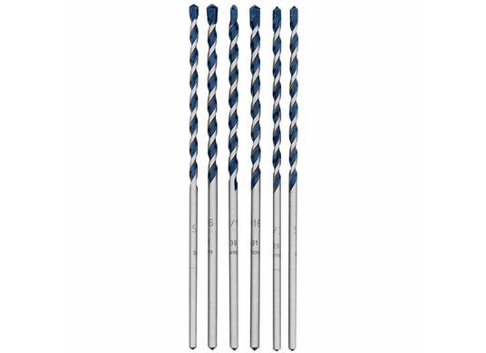 6 pc. BlueGranite™ Turbo Carbide Hammer Drill Bits Set