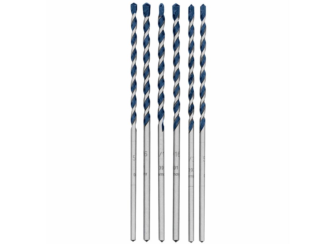 Ensemble de 6 forets pour perceuse à percussion en carbure BlueGranite™ Turbo Bosch HCBG600T