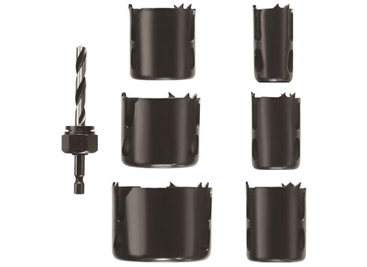 7 pc. Daredevil™ Wood Hole Saw Set