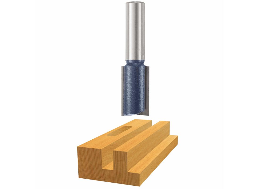 25/32 In. x 1-1/4 In. Carbide Tipped 2-Flute Straight Bit Bosch 85273M