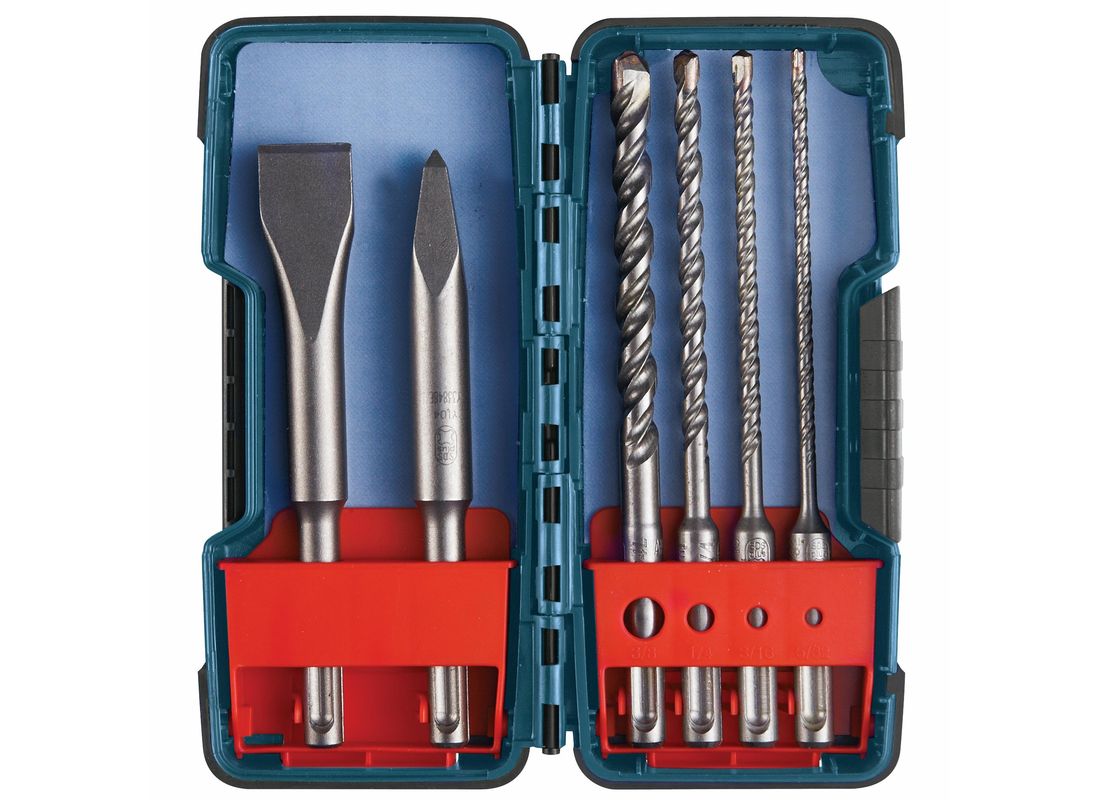 6 pc. SDS-plus® Bulldog™ Rotary Hammer Bit Set Bosch HCST006